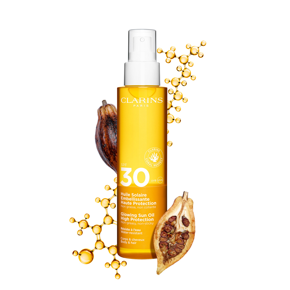 Clarins Glowing Sun Oil High Protection SPF30 150ml